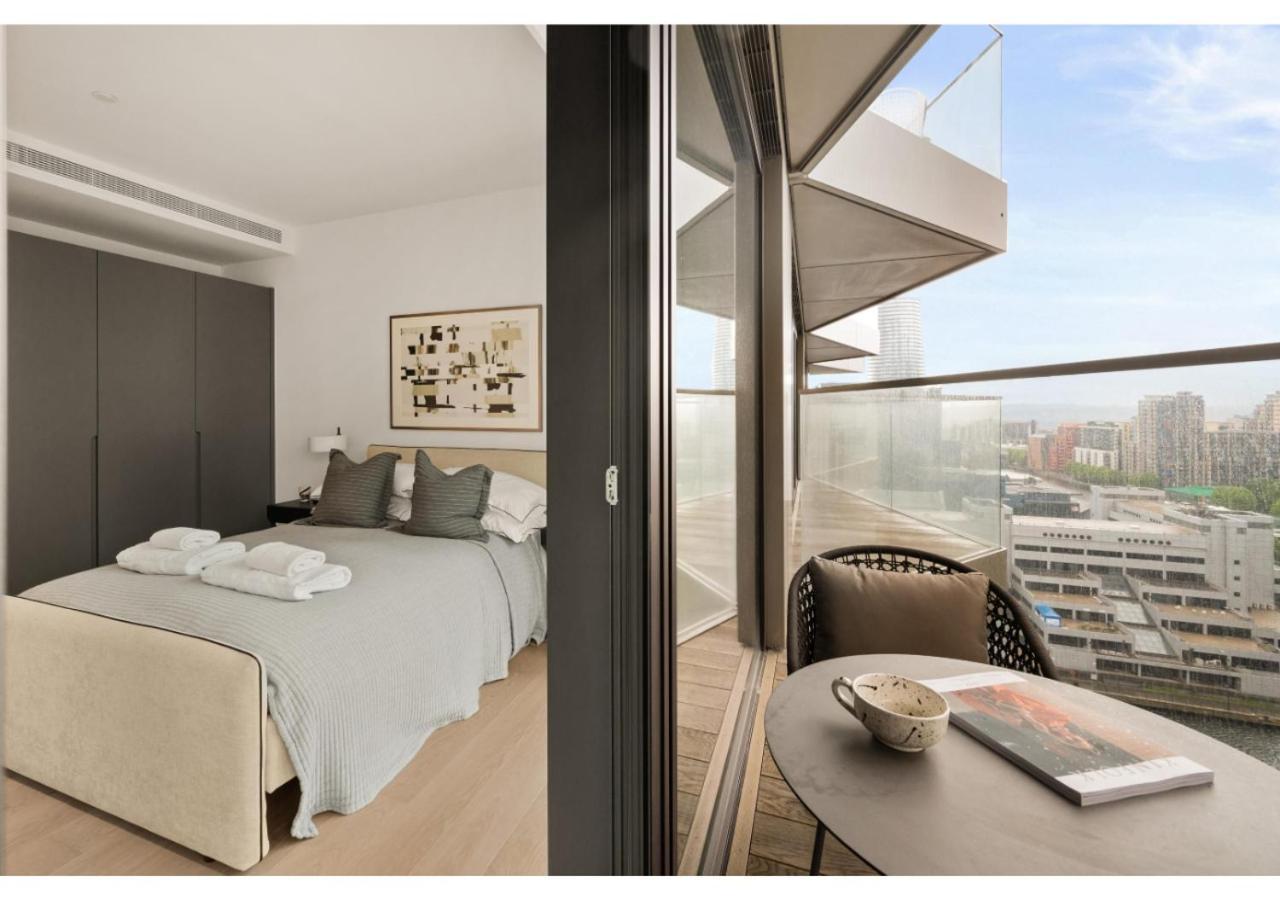 Elegant And Modern Apartments In Canary Wharf Right Next To Thames لندن المظهر الخارجي الصورة