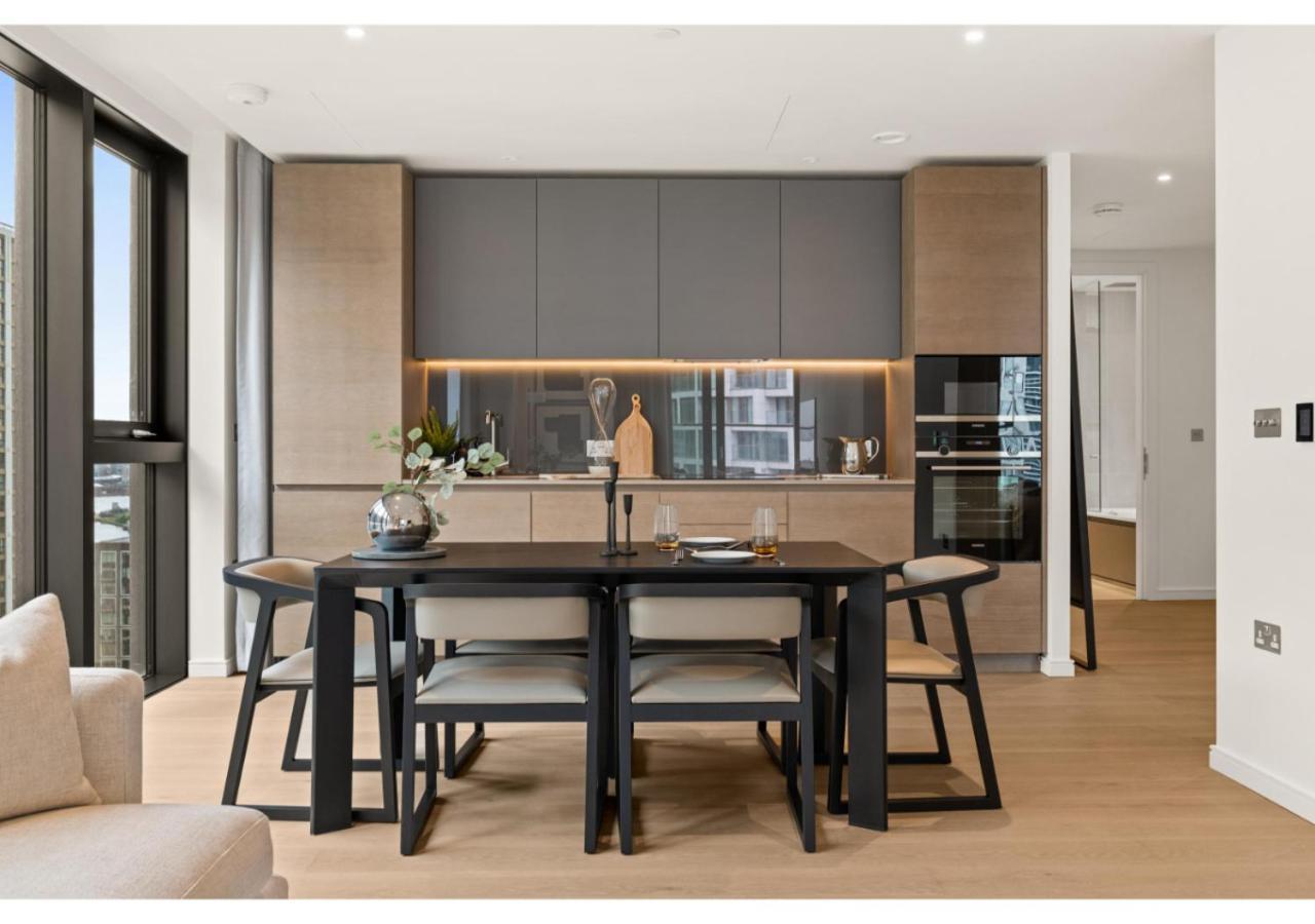 Elegant And Modern Apartments In Canary Wharf Right Next To Thames لندن المظهر الخارجي الصورة
