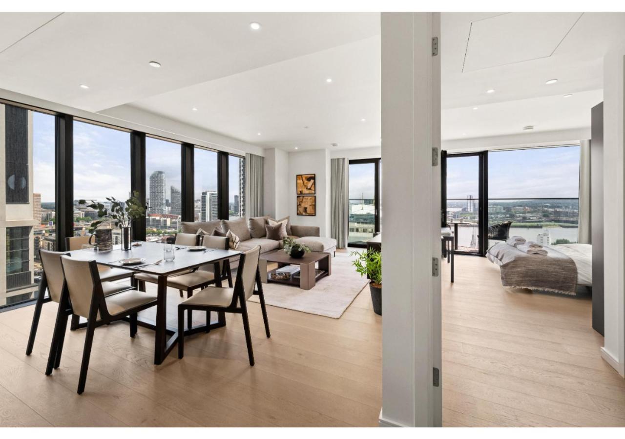 Elegant And Modern Apartments In Canary Wharf Right Next To Thames لندن المظهر الخارجي الصورة