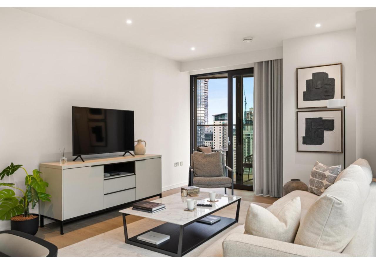 Elegant And Modern Apartments In Canary Wharf Right Next To Thames لندن المظهر الخارجي الصورة
