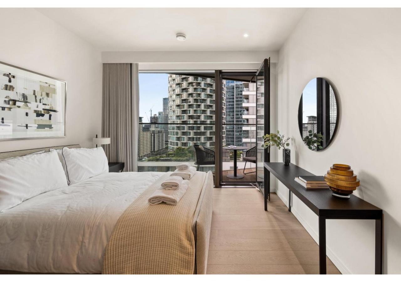 Elegant And Modern Apartments In Canary Wharf Right Next To Thames لندن المظهر الخارجي الصورة