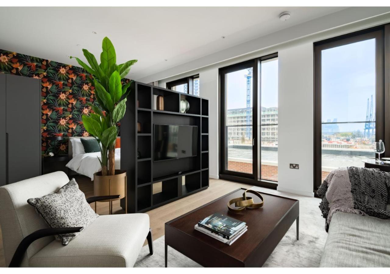 Elegant And Modern Apartments In Canary Wharf Right Next To Thames لندن المظهر الخارجي الصورة