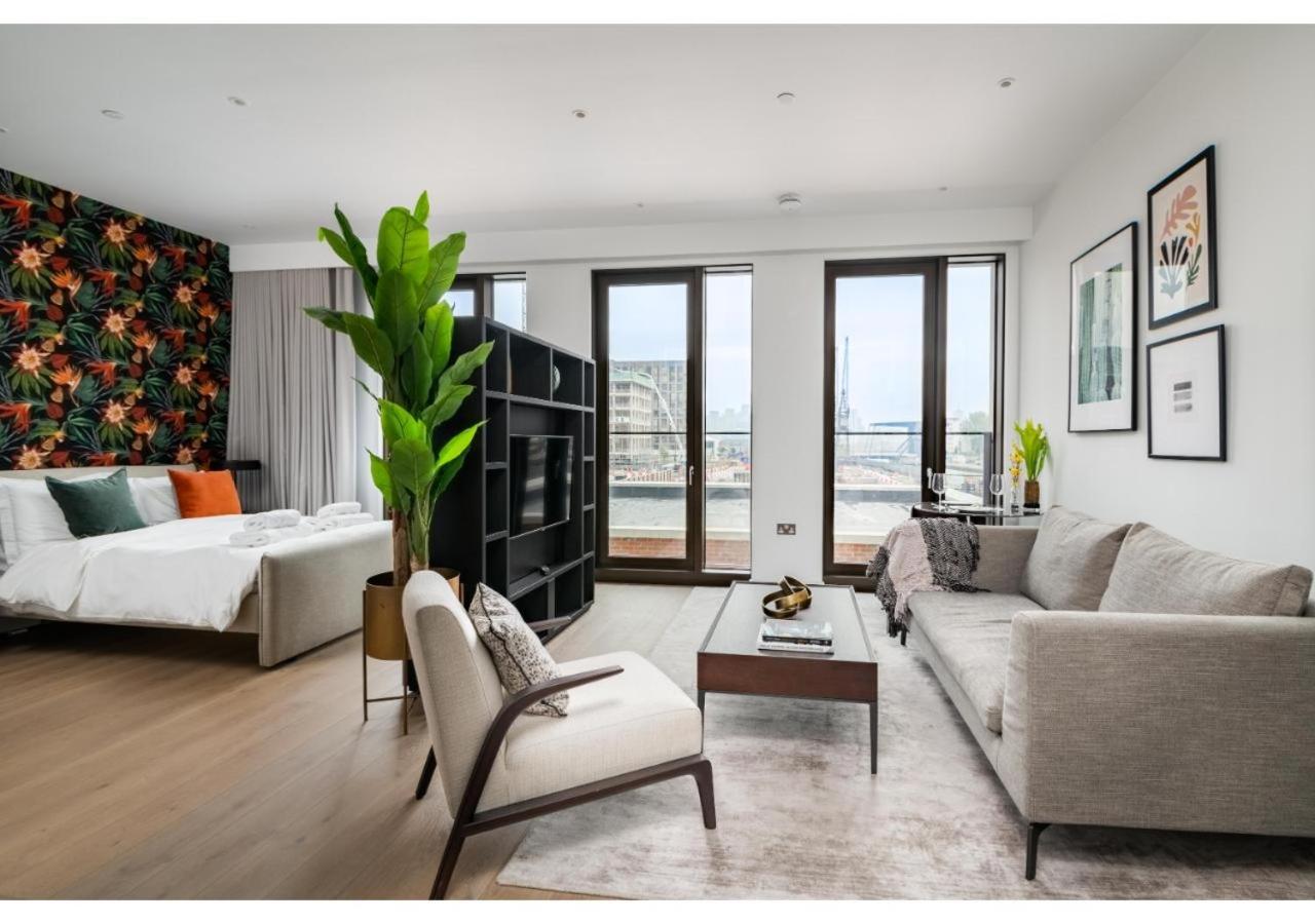 Elegant And Modern Apartments In Canary Wharf Right Next To Thames لندن المظهر الخارجي الصورة